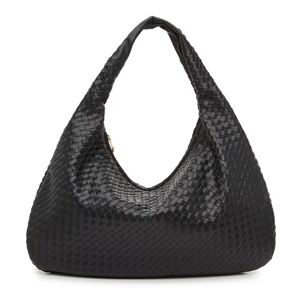 Crown Vintage Black Woven Hobo Bag